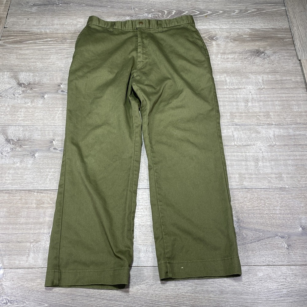 Boy Scouts of America Pants Mens 34 Green Vintage 80s Official BSA Uniform Pants